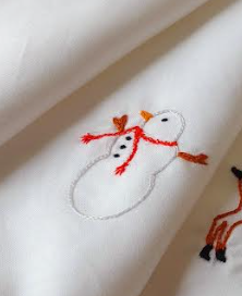 Snowman on a Napkin