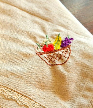 Fruit Basket on a Napkin
