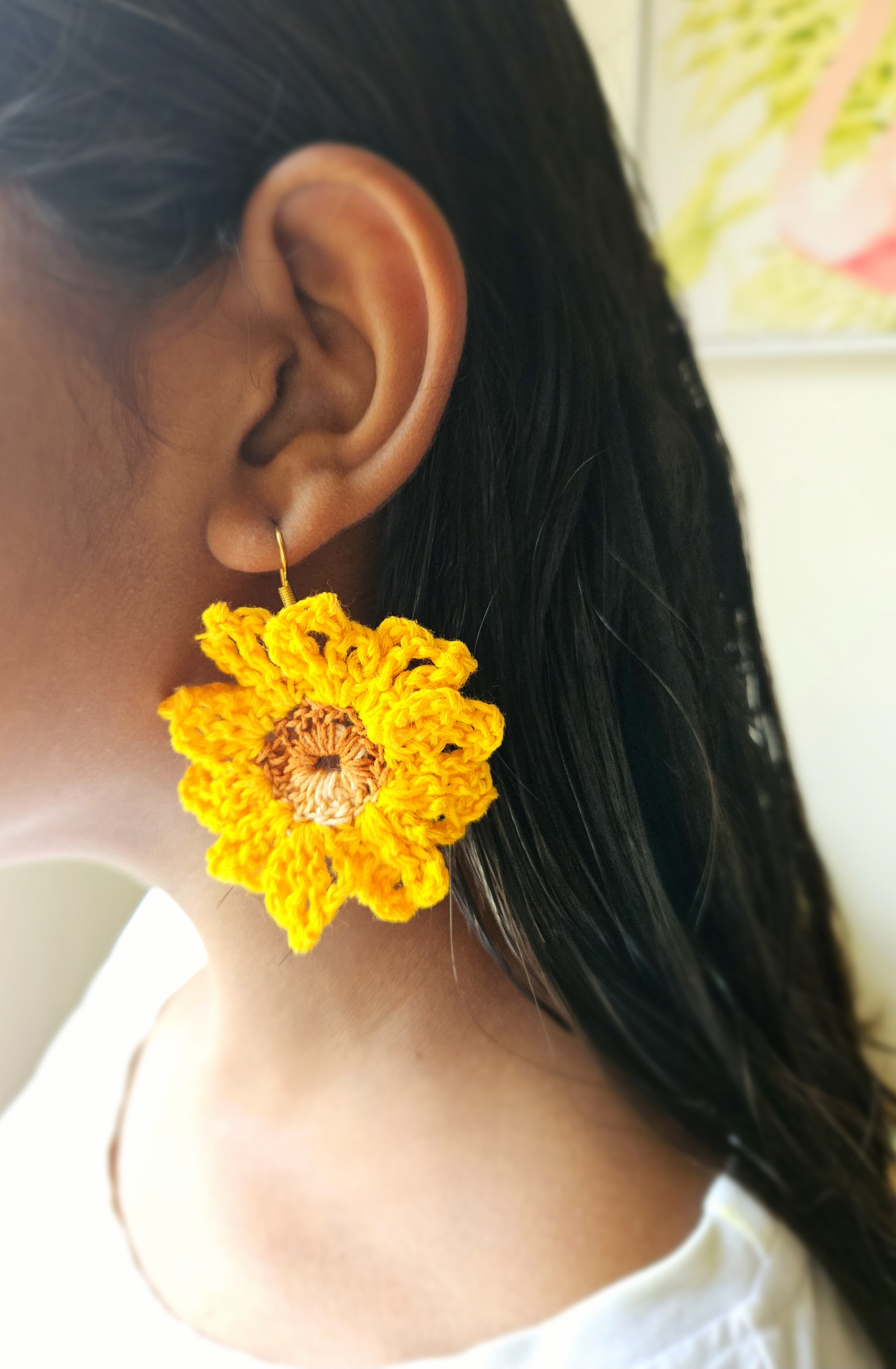 Sun Flower Earings